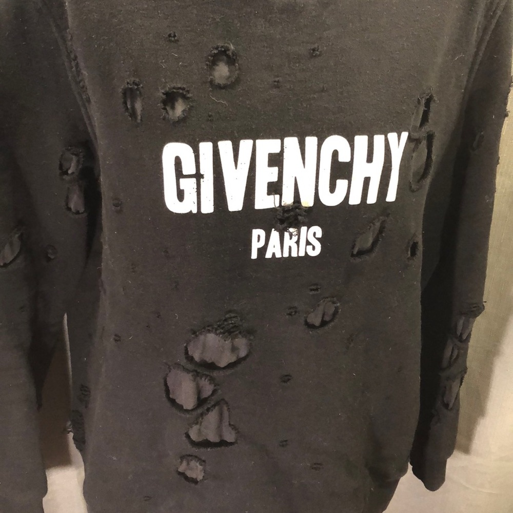 Givenchy Distressed, Destructed Sweatshirt - image 5